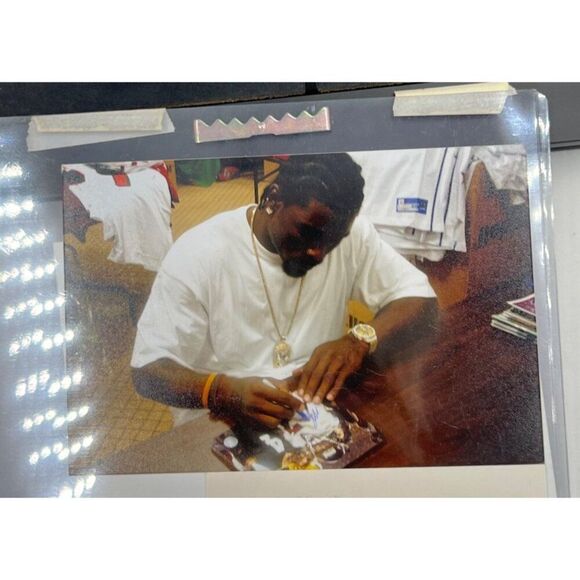 Brett Favre Michael Vick Signed Photo Autographed Packers Falcons Framed COA - Picture 7 of 7